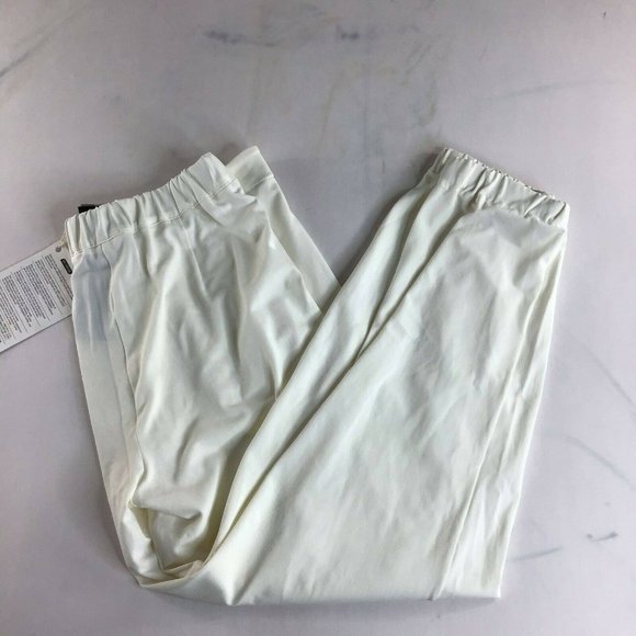 Pianura Studio Women's White Straight Leg Slash Pocket Jogger Pants Size 42 - Picture 4 of 12